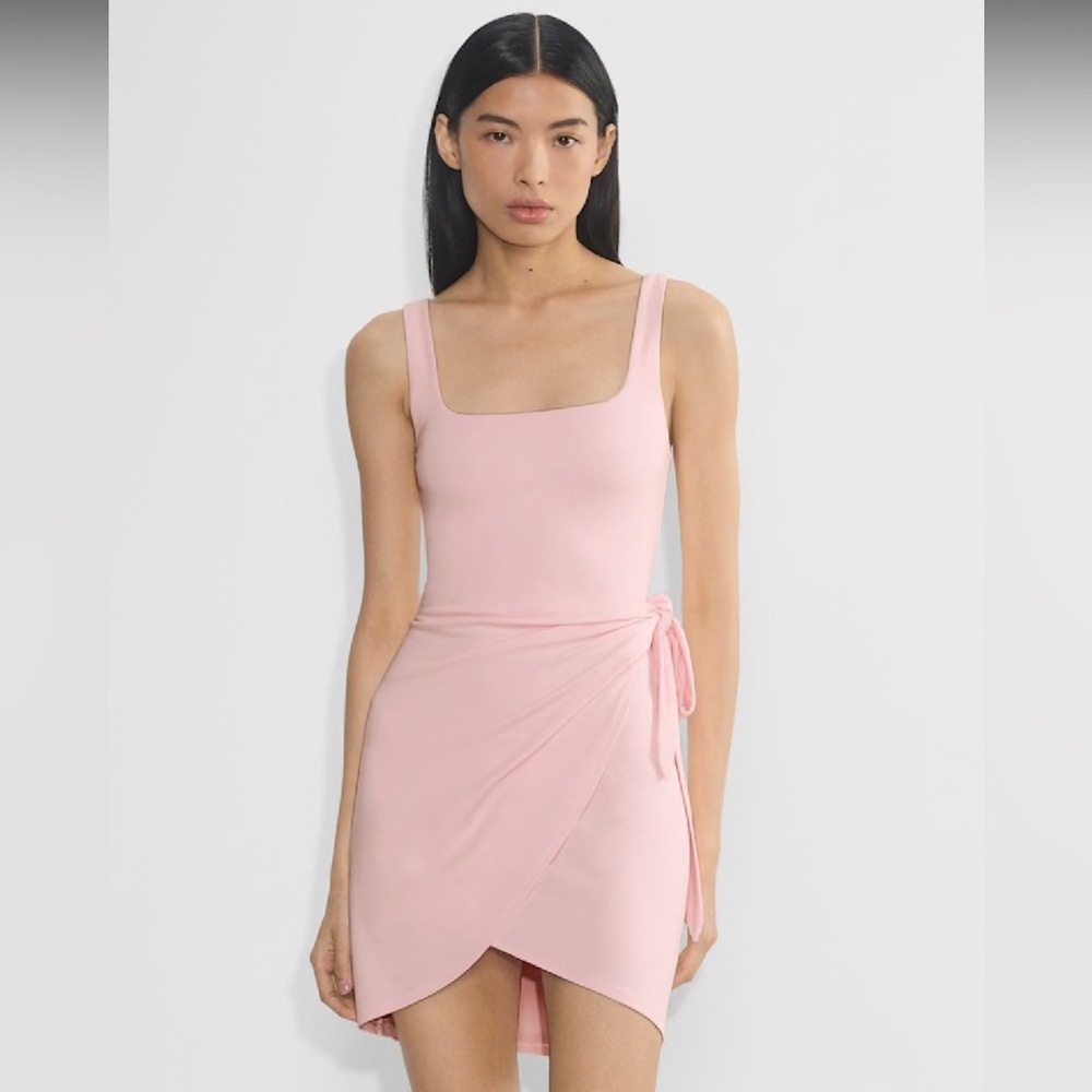 Aritzia Blush Asymmetrical Dress